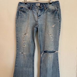 Aeropostale Women's Hailey Flair Blue Denim Jeans Size 9/10